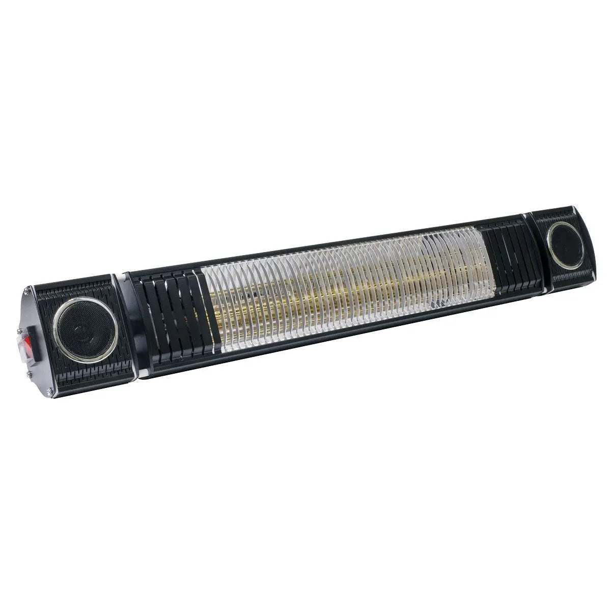 Dellonda Infrared Outdoor 2000W Patio Heater with Speakers for Music, Black White Rose Tools