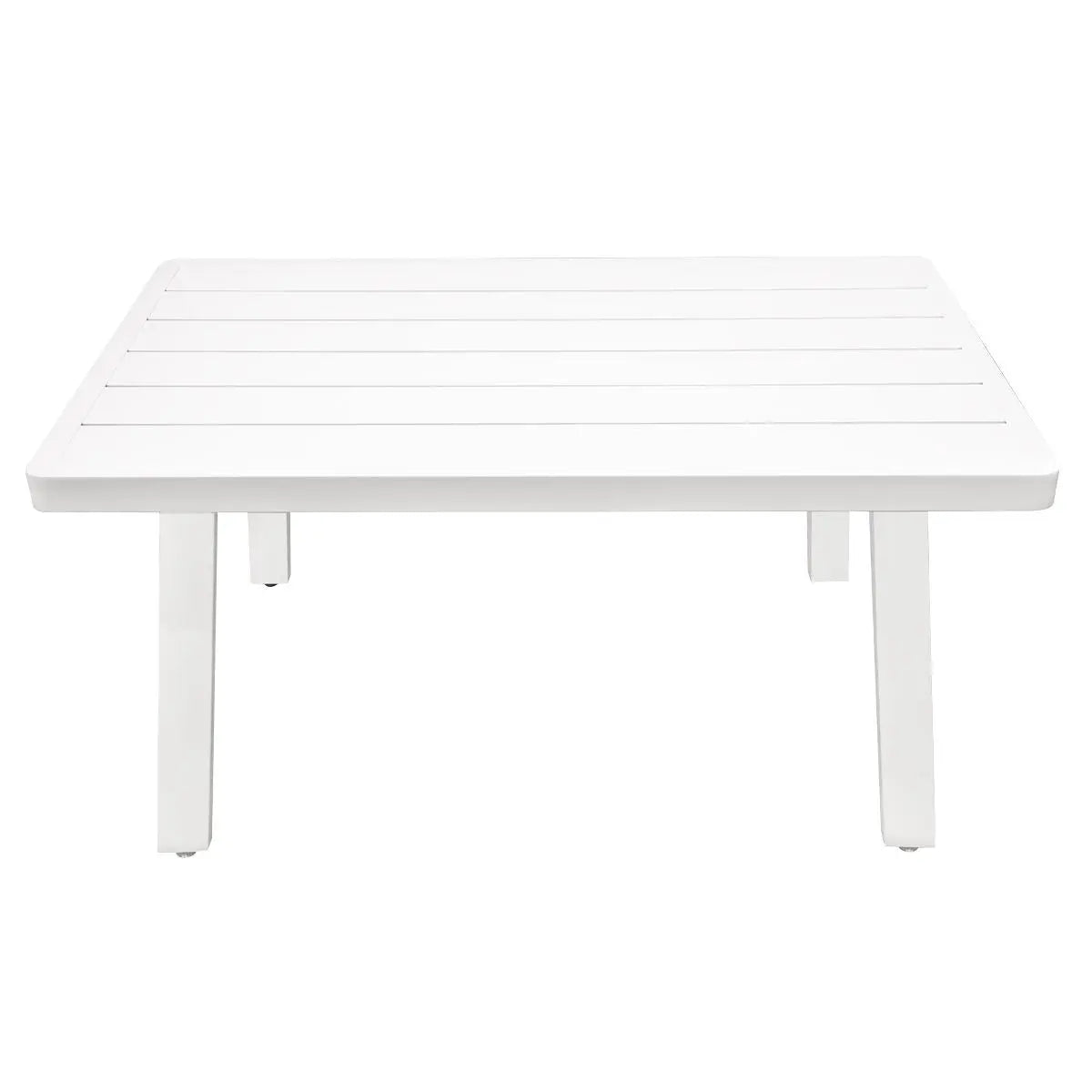 Dellonda Kyoto White 3-Piece Outdoor Garden Corner Sofa & Coffee Table Set  White Rose Tools