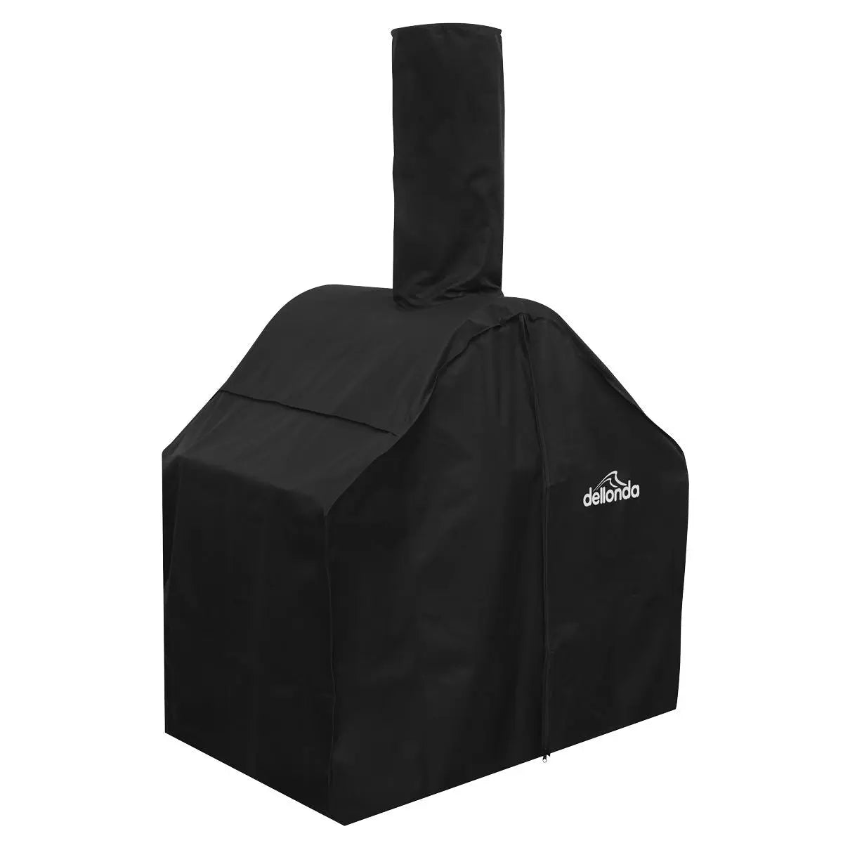 Dellonda Large Outdoor Wood-Fired Pizza Oven & Smoker with Side Shelves & Stand White Rose Tools