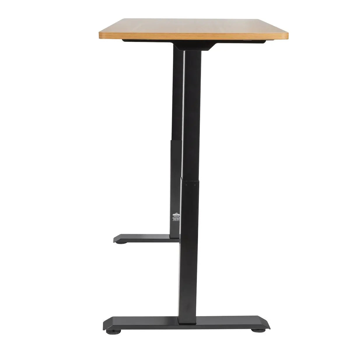 Dellonda Oak Electric Height Adjustable Standing Desk, 1400 x 700mm Dual Motor 100kg White Rose Tools