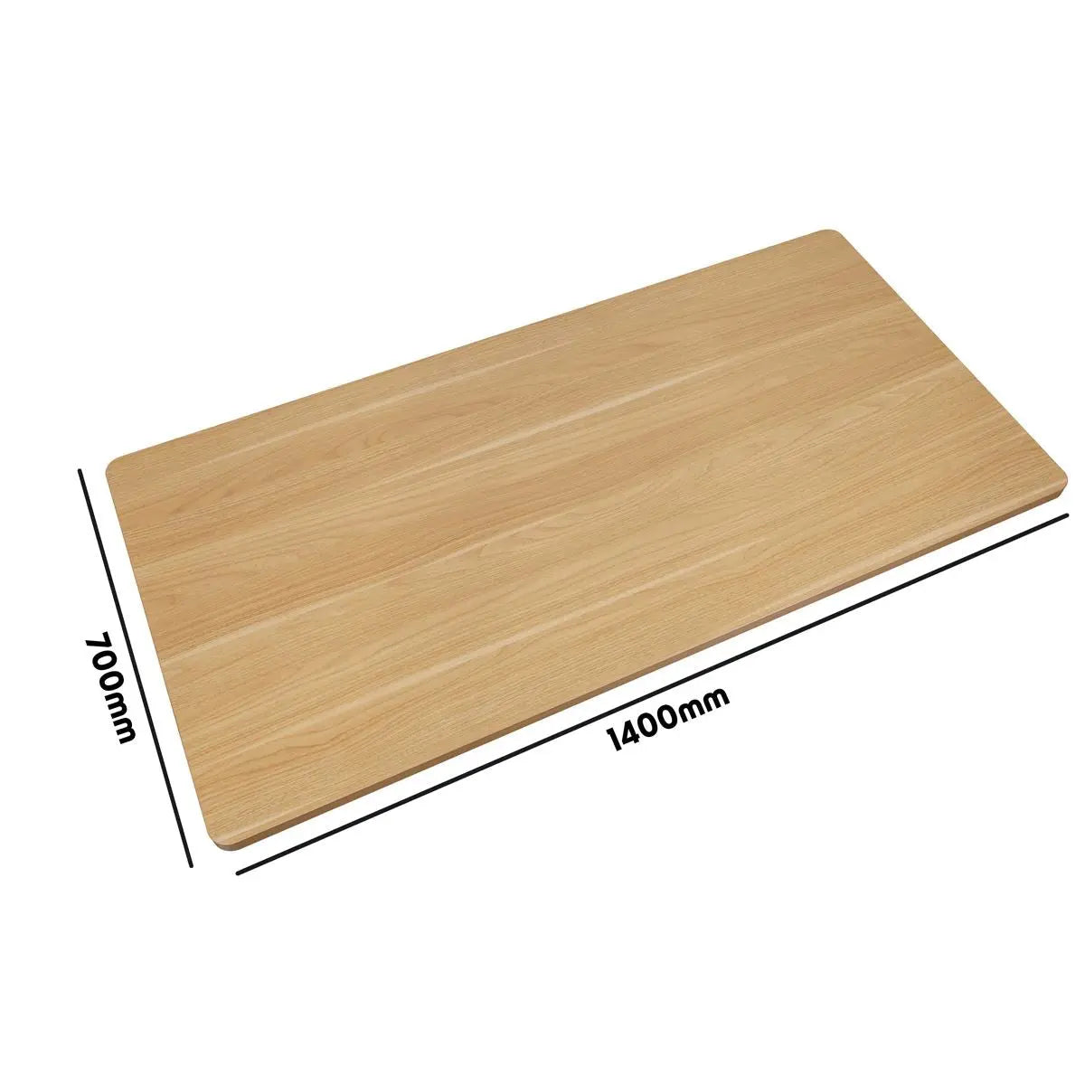 Dellonda Oak Rectangular Desktop 1400 x 700mm, 1" Thickness - DH20 White Rose Tools