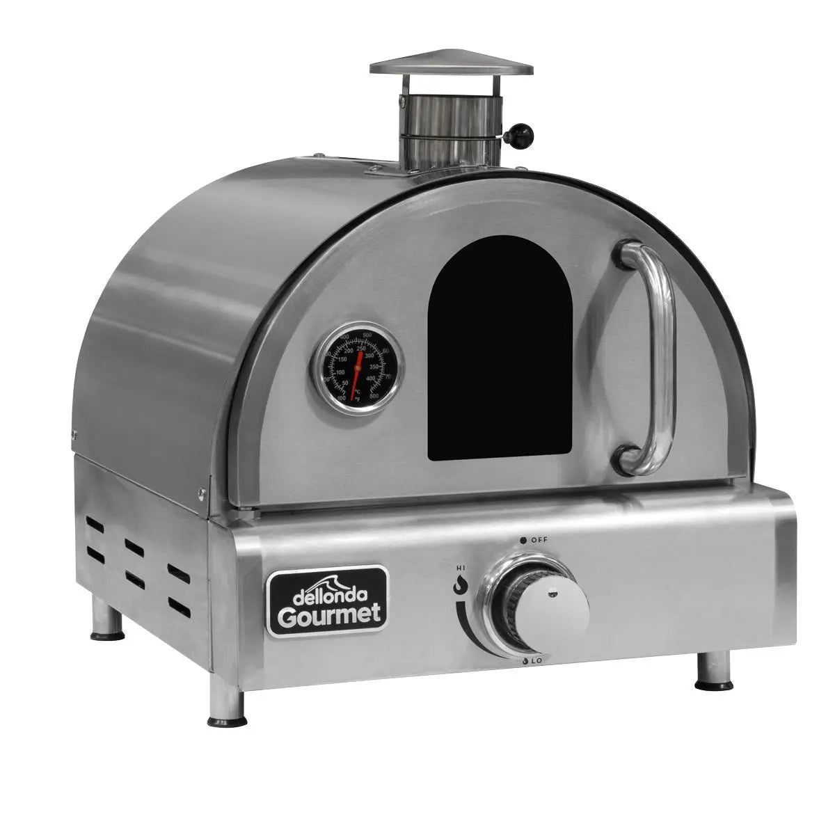 Dellonda Outdoor Tabletop Gas Powered Pizza Oven with Temperature Display - DG104 White Rose Tools