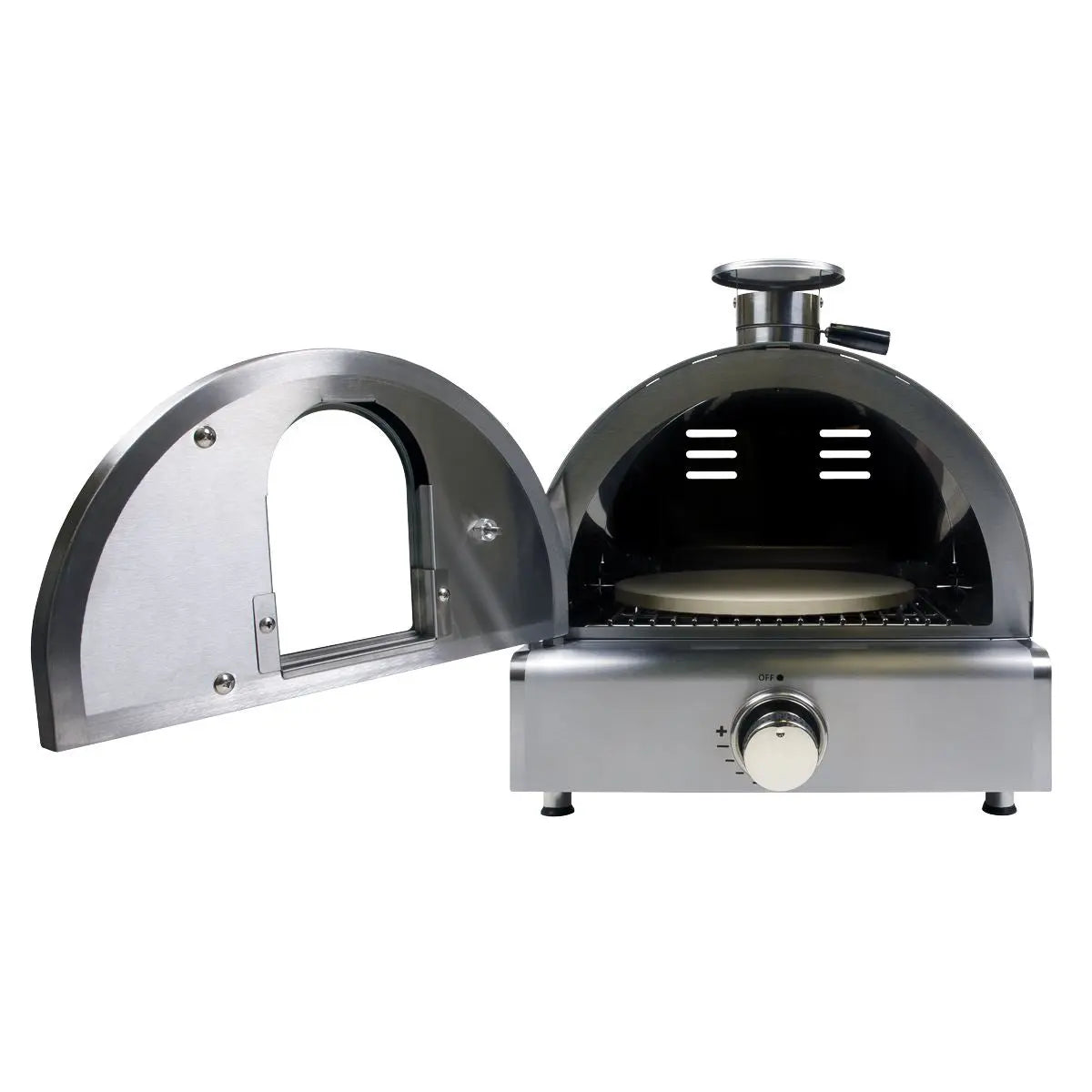 Dellonda Outdoor Tabletop Gas Powered Pizza Oven with Temperature Display - DG104  White Rose Tools