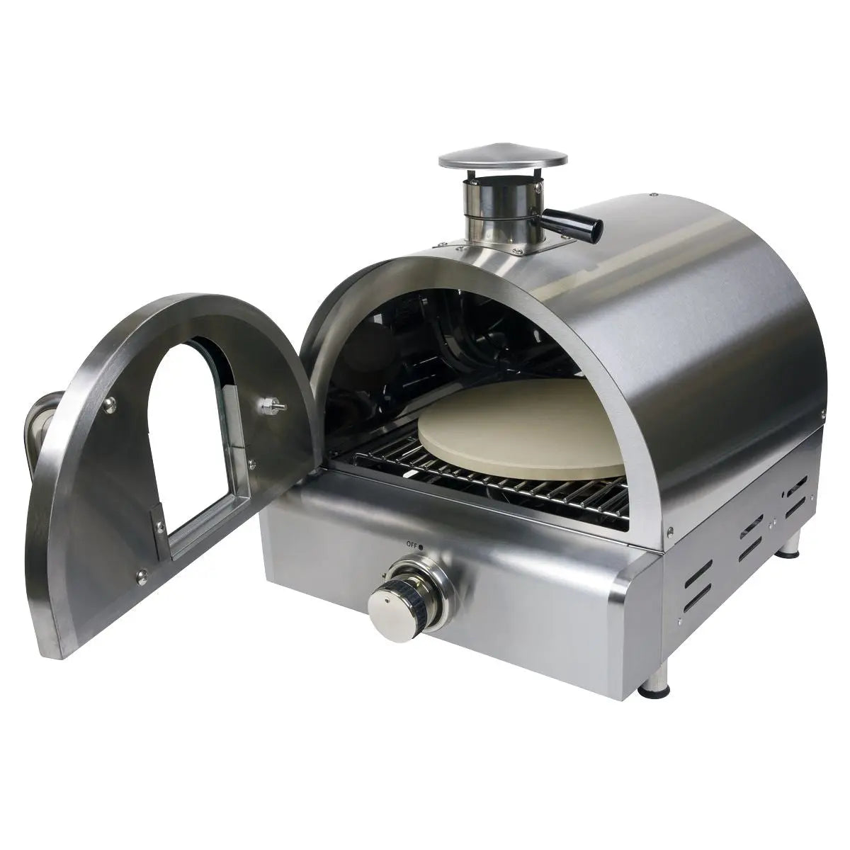 Dellonda Outdoor Tabletop Gas Powered Pizza Oven with Temperature Display - DG104  White Rose Tools