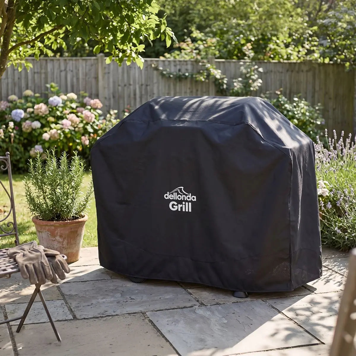 Dellonda PVC Water-Resistant BBQ Cover for DG14 White Rose Tools