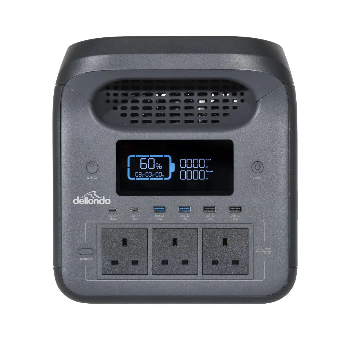 Dellonda Portable Power Station 1800W  White Rose Tools
