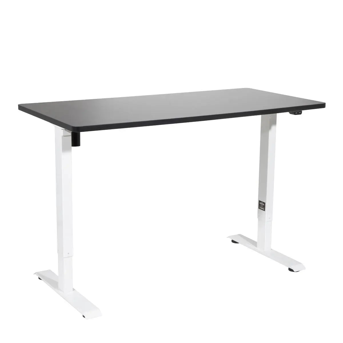 Dellonda Single Motor Height-Adjustable Electric Sit & Stand Desk with Black Desktop & White Frame White Rose Tools