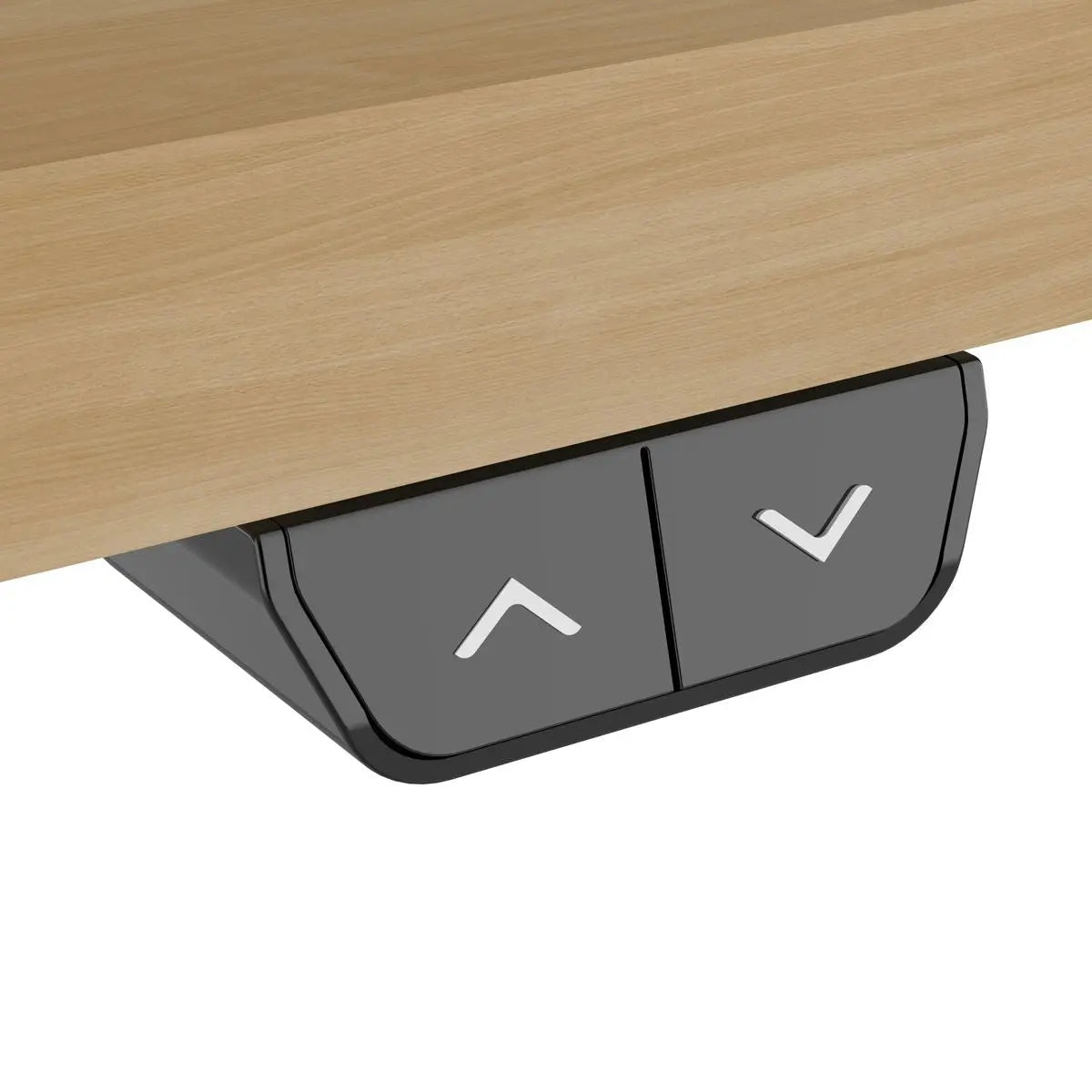 Dellonda Single Motor Height-Adjustable Electric Sit & Stand Desk with Oak Desktop & White Frame White Rose Tools