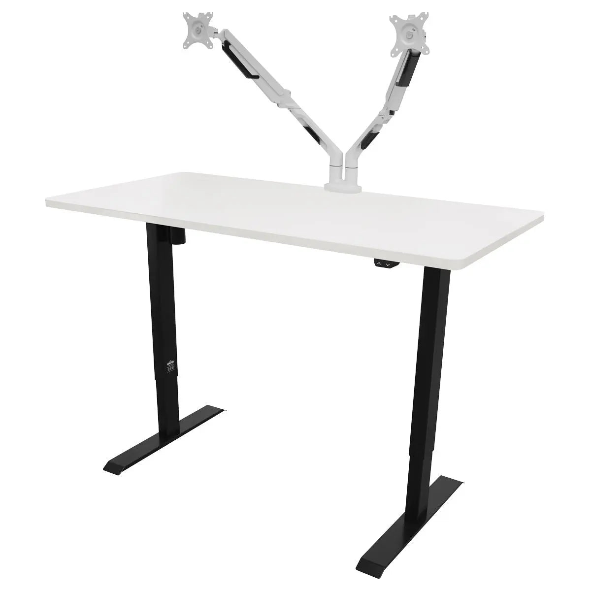Dellonda White Electric Height Adjustable Standing Desk, Quiet, Home Office, 1400x700mm White Rose Tools