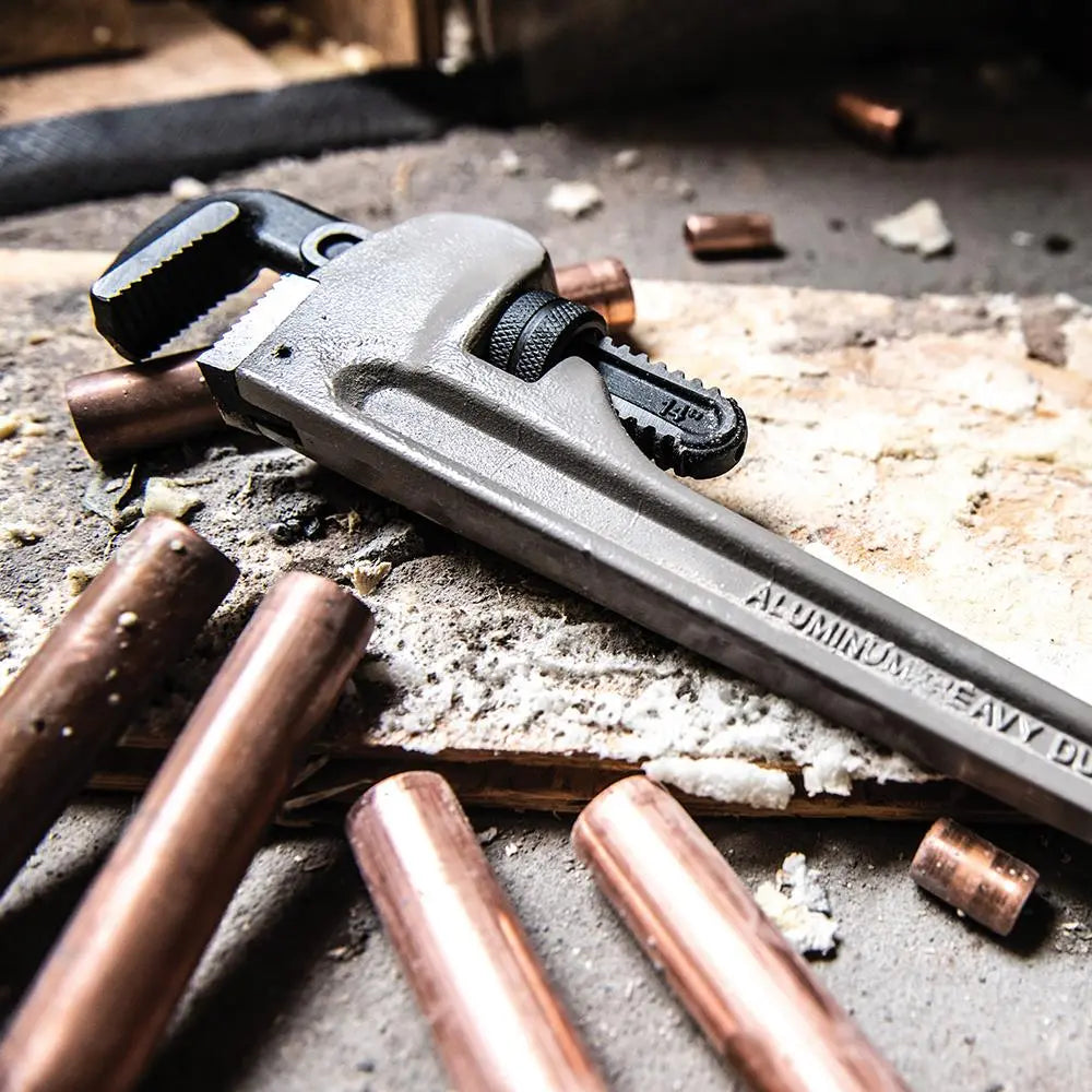 Dickie Dyer Aluminium Pipe Wrench 355mm / 14" 971721  White Rose Tools