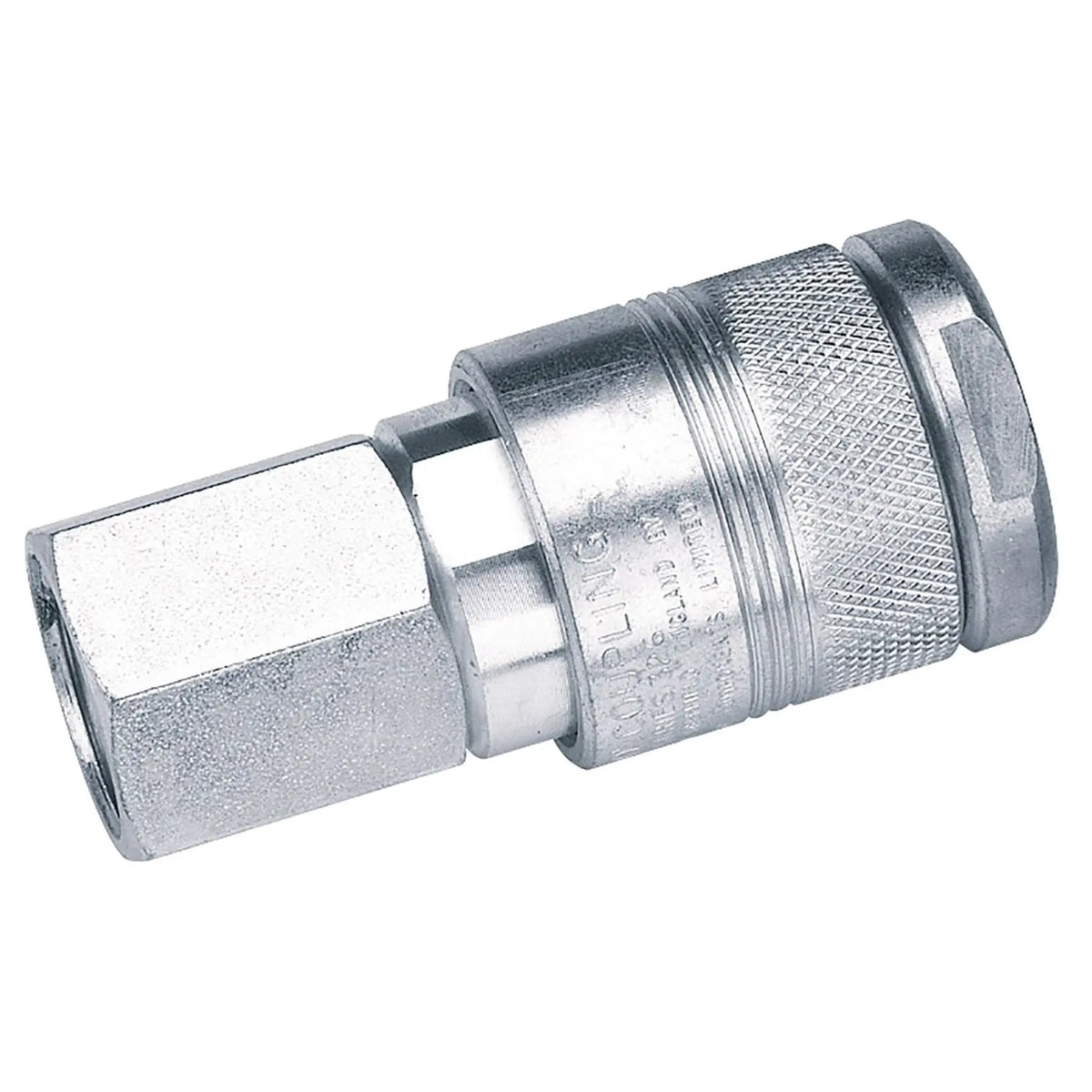 Draper 1/2 BSP Female Thread Air Line Coupling 25856 White Rose Tools