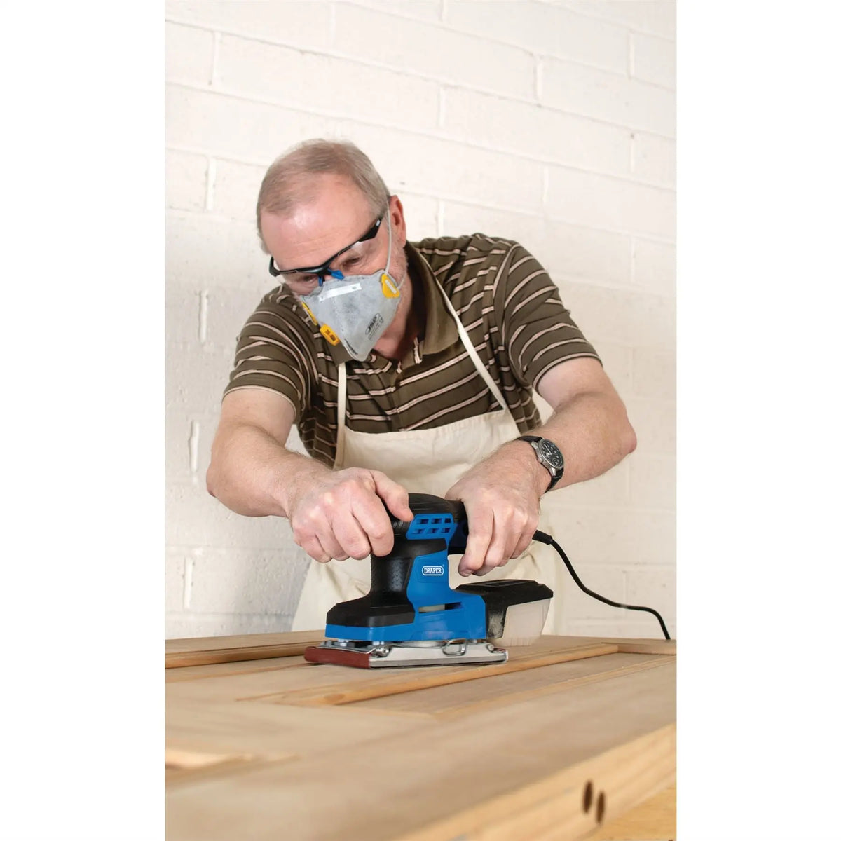 Draper 1/3 Sheet Sander 260W 57839 White Rose Tools