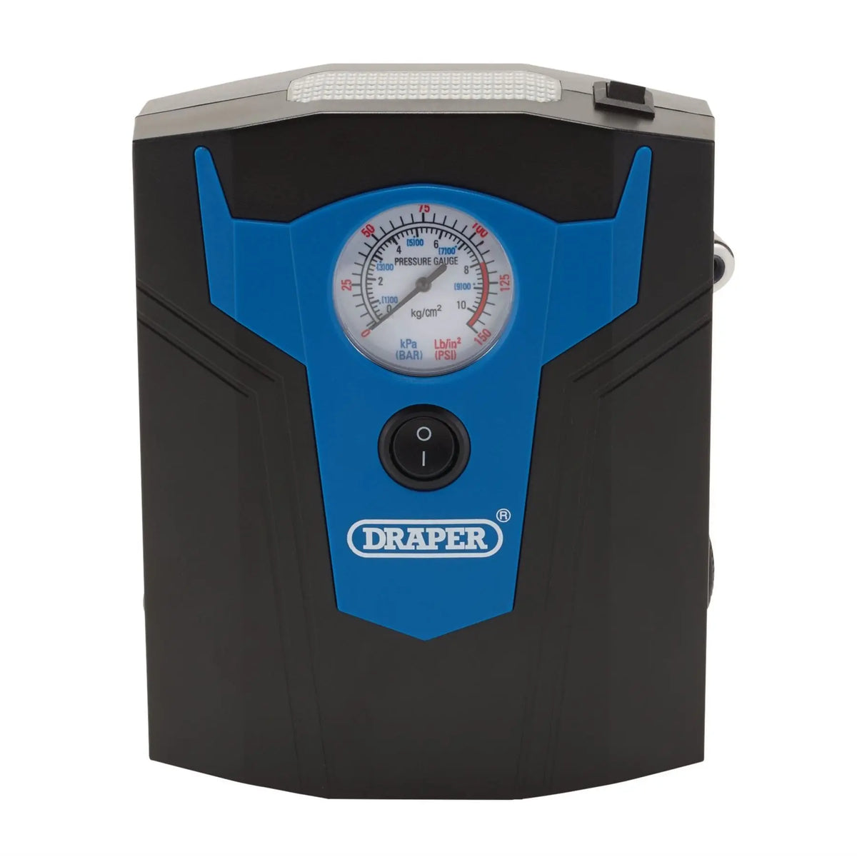 Draper 12V Analogue Tyre Inflator 13274 White Rose Tools