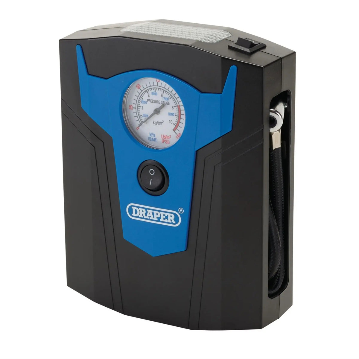 Draper 12V Analogue Tyre Inflator 13274 White Rose Tools