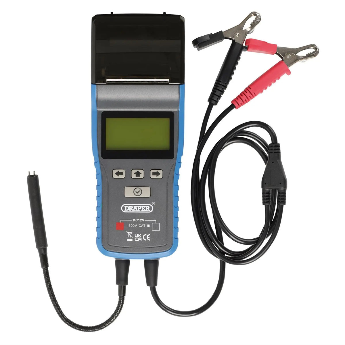 Draper 12V Digital Brake Fluid Tester with Printer 23707 White Rose Tools