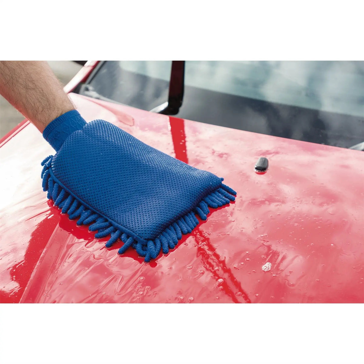 Draper 2 in 1 Microfibre Car Wash Mitt 15041 White Rose Tools