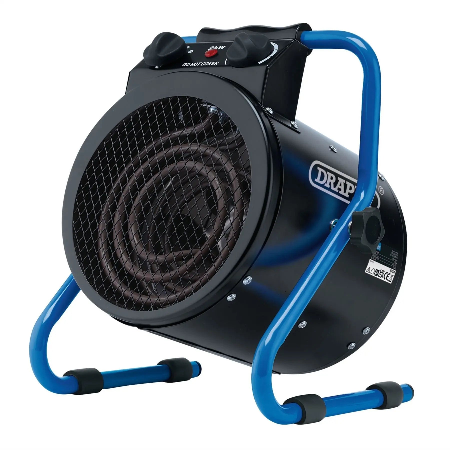 Draper 230V Electric Space Heater 2kW 6824 BTU 04742 White Rose Tools