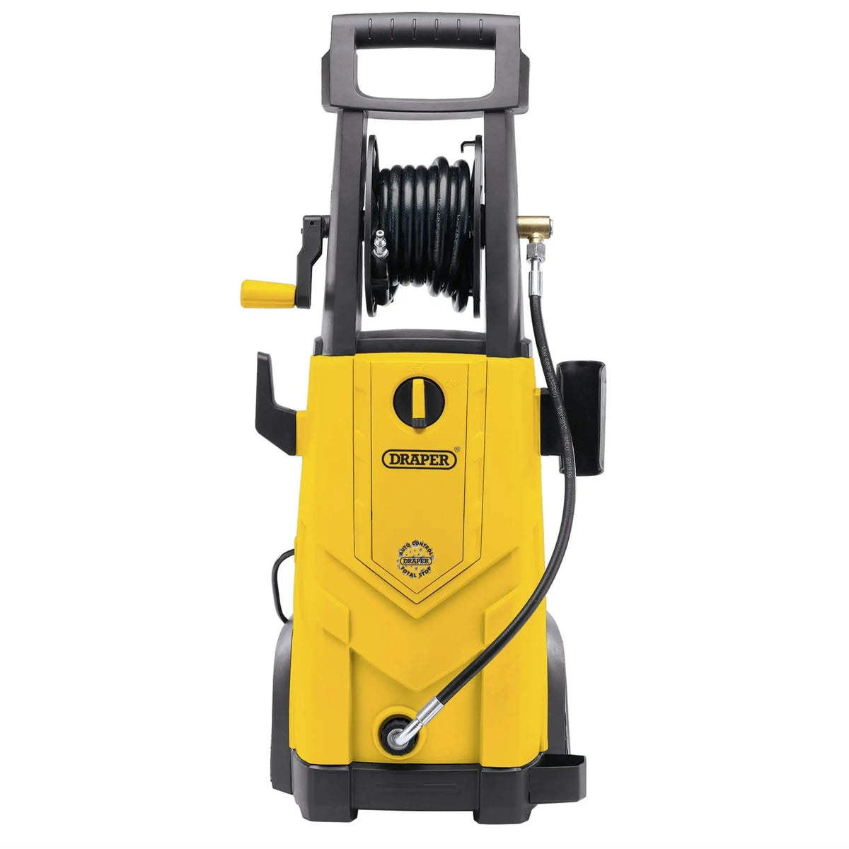 Draper 230V Pressure Washer 2200W 165Bar Yellow 03096 White Rose Tools