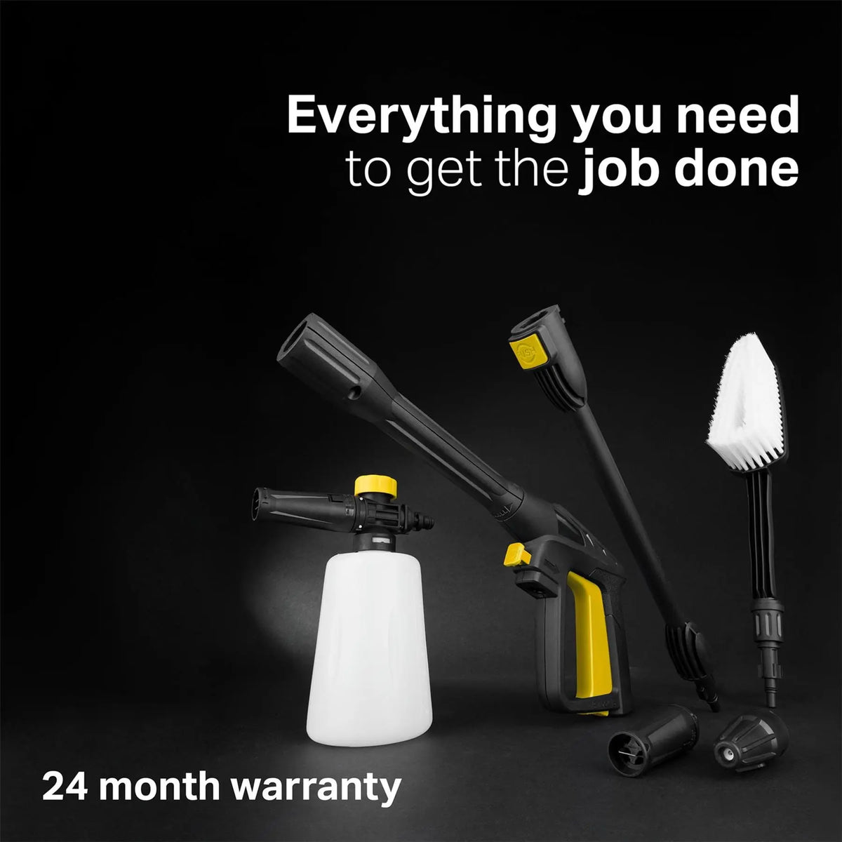 Draper 230V Pressure Washer 2200W 165Bar Yellow 03096 White Rose Tools