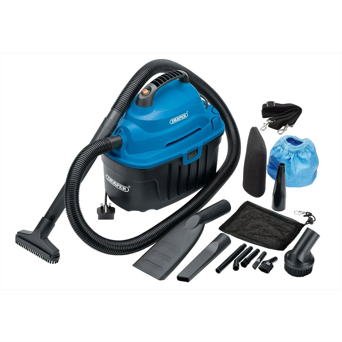 Draper 230V Wet and Dry Vacuum Cleaner 10L 1000W 06489 White Rose Tools