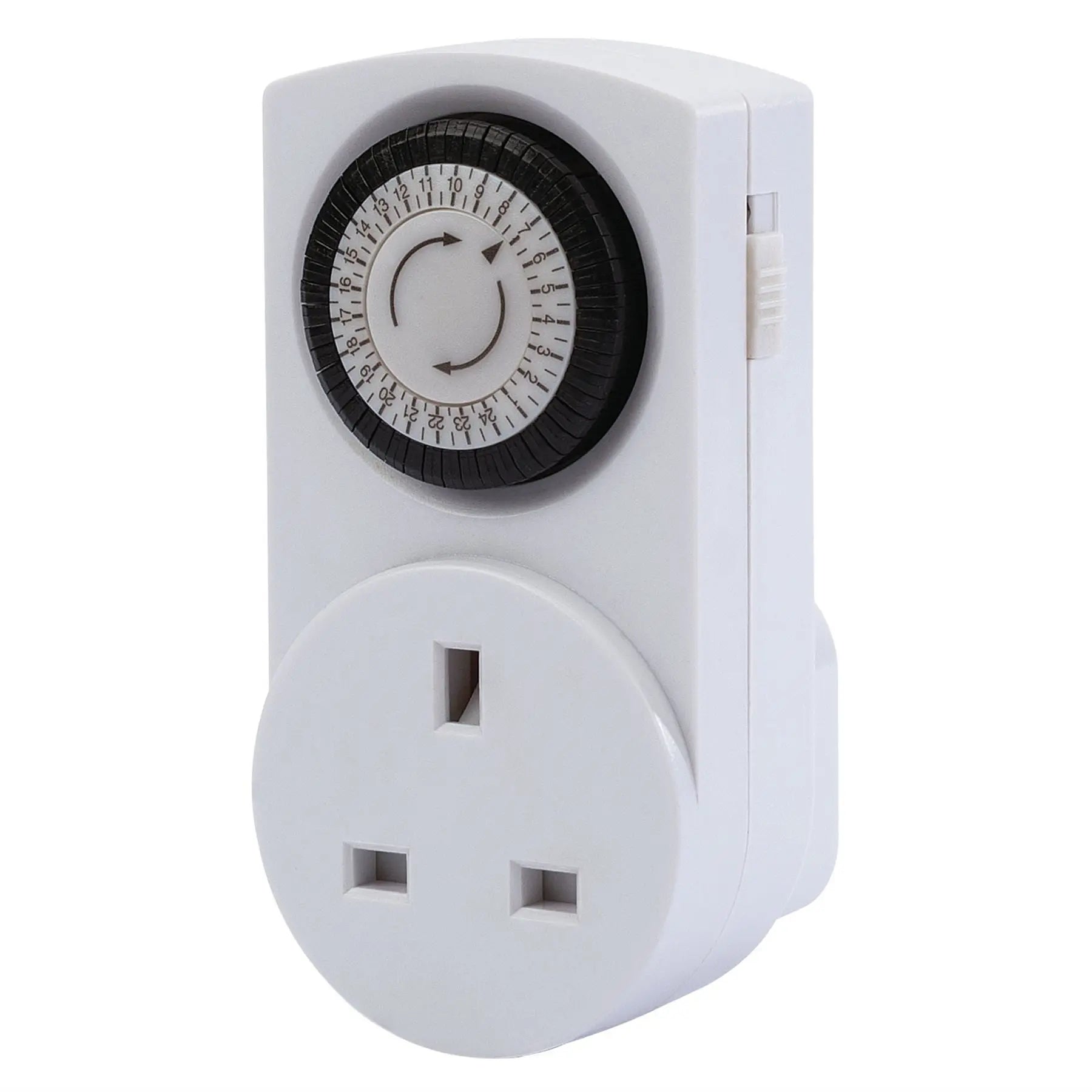 Draper 24 Hour Mechanical Timers (Pack of 3) 02118 White Rose Tools