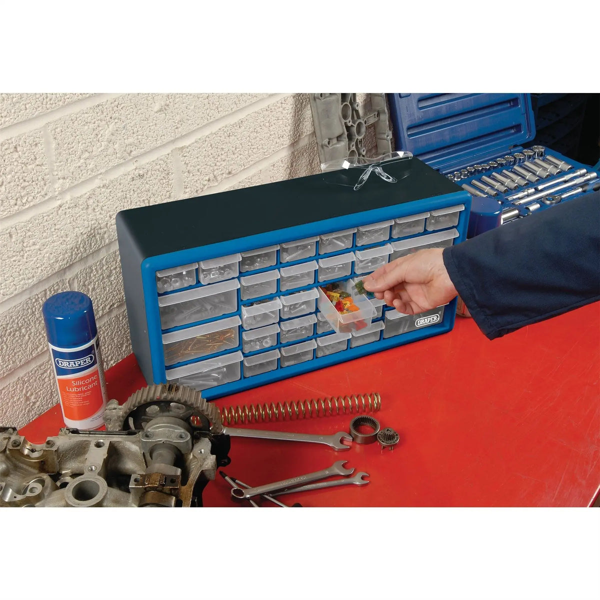 Draper 30 Drawer Organiser 12015 White Rose Tools