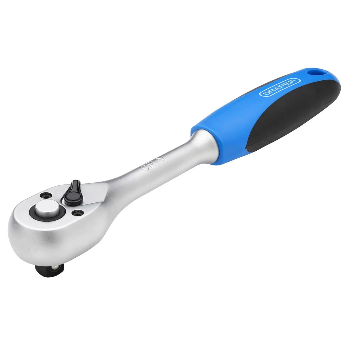 Draper 72 Tooth Reversible Soft Grip Ratchets 3/8" Sq. Dr. 16428 White Rose Tools