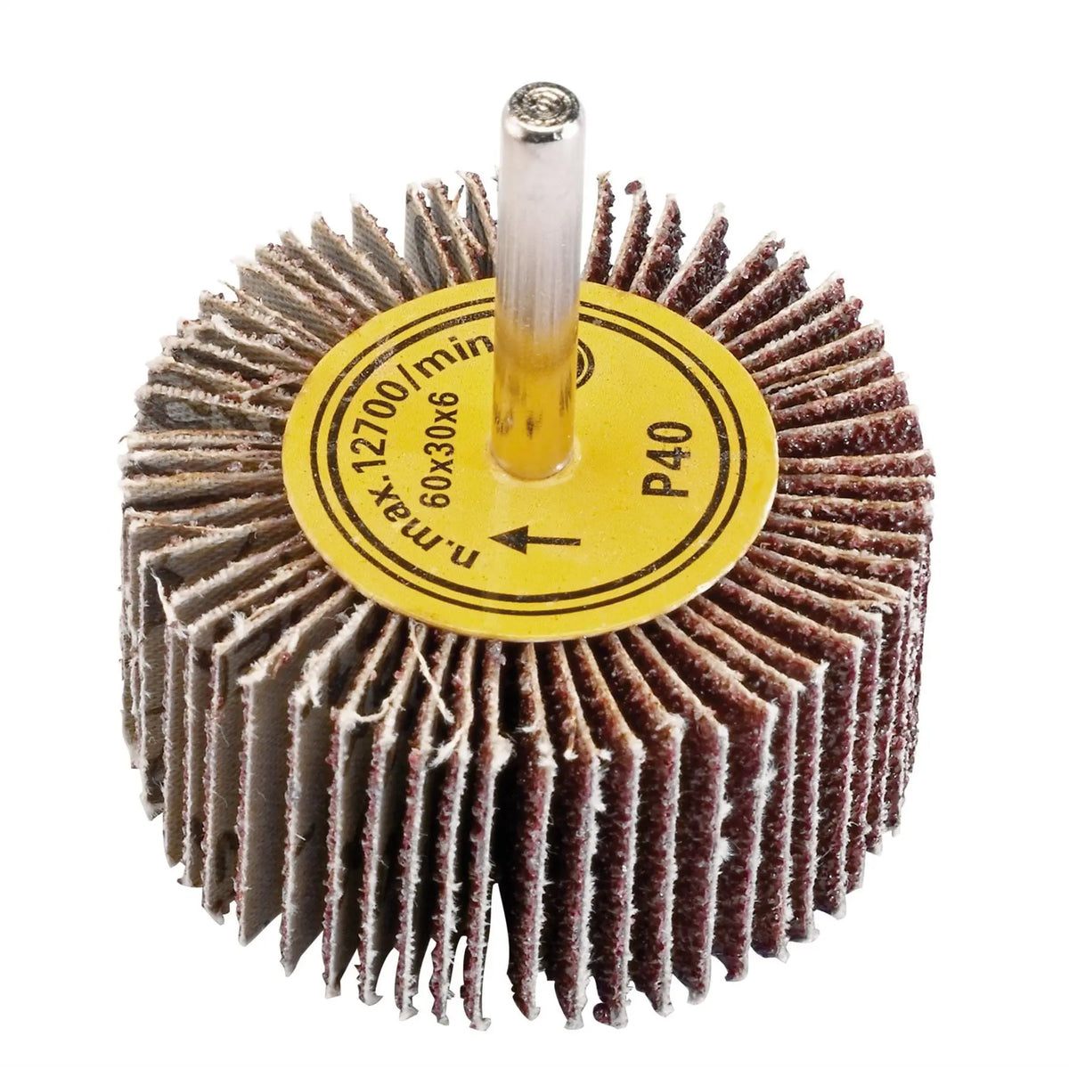 Draper Abrasive Flap Wheel 60 x 30mm 40 Grit 76466 White Rose Tools