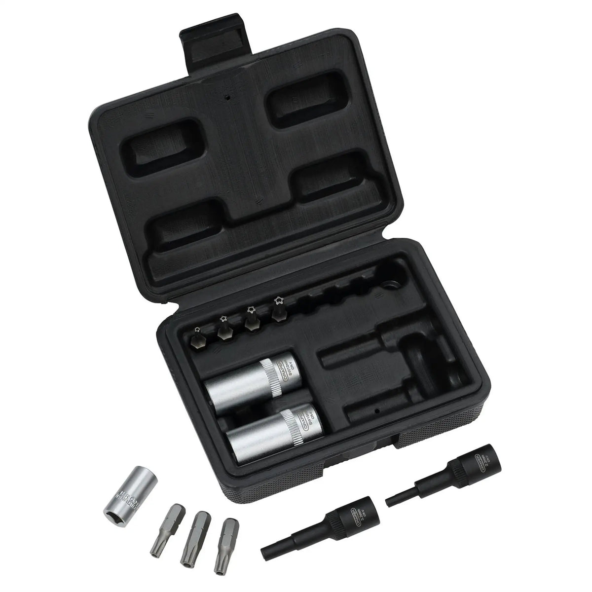 Draper Air Conditioning and ECU Tool Kit 1/4" Sq. Dr. (12 Piece) 02907 White Rose Tools