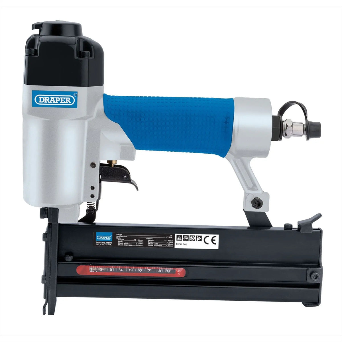Draper Air Stapler/Nailer 14609 White Rose Tools
