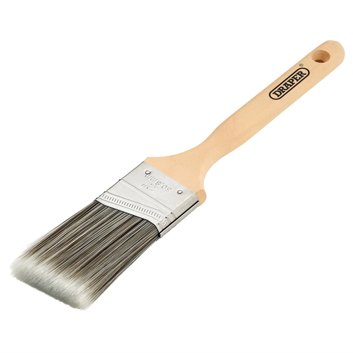Draper Angled Paint Brush with Wood Handle 2" 20442 White Rose Tools