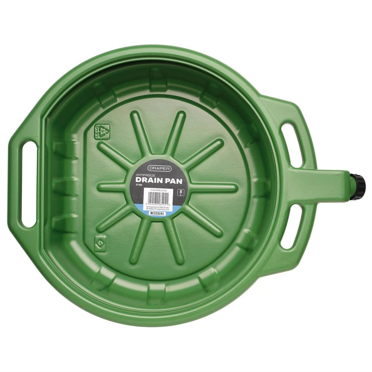 Draper Antifreeze Drain Pan 8L 21184 White Rose Tools