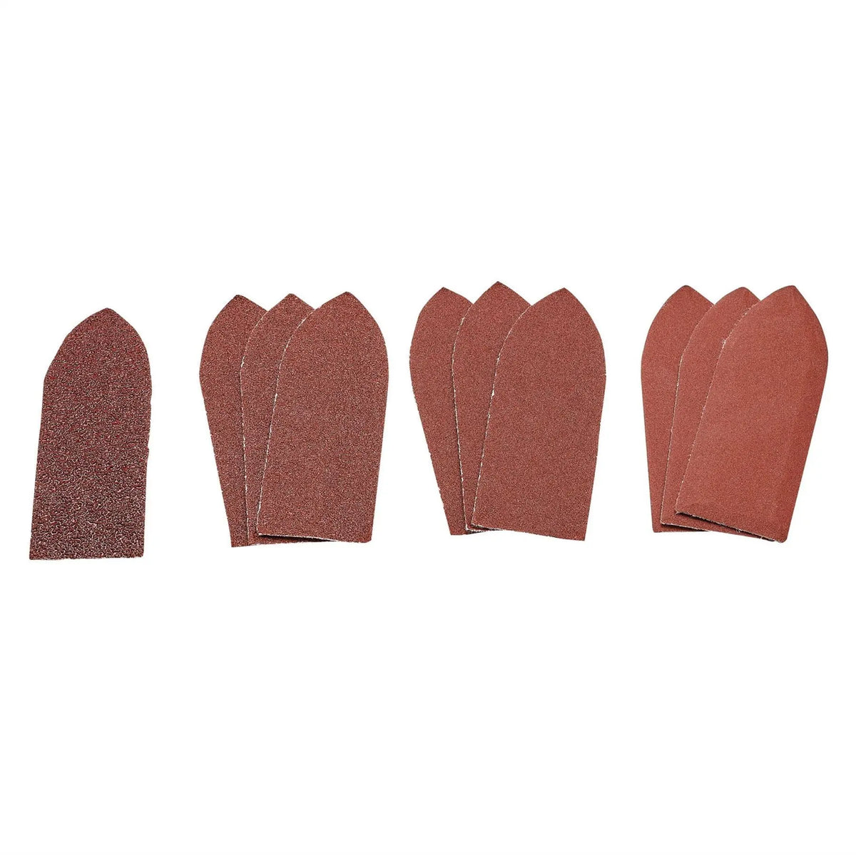 Draper Assorted Hook and Loop Aluminium Oxide Sanding Sheets 32 x 92mm (Pack of 10) 99259 White Rose Tools