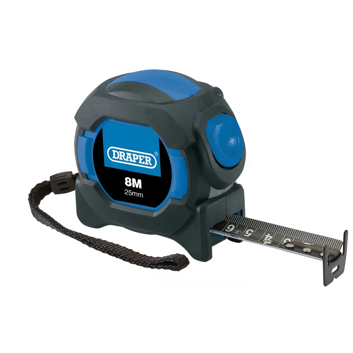 Draper Auto Lock Measuring Tape 8m/26ft x 25mm 04771 White Rose Tools