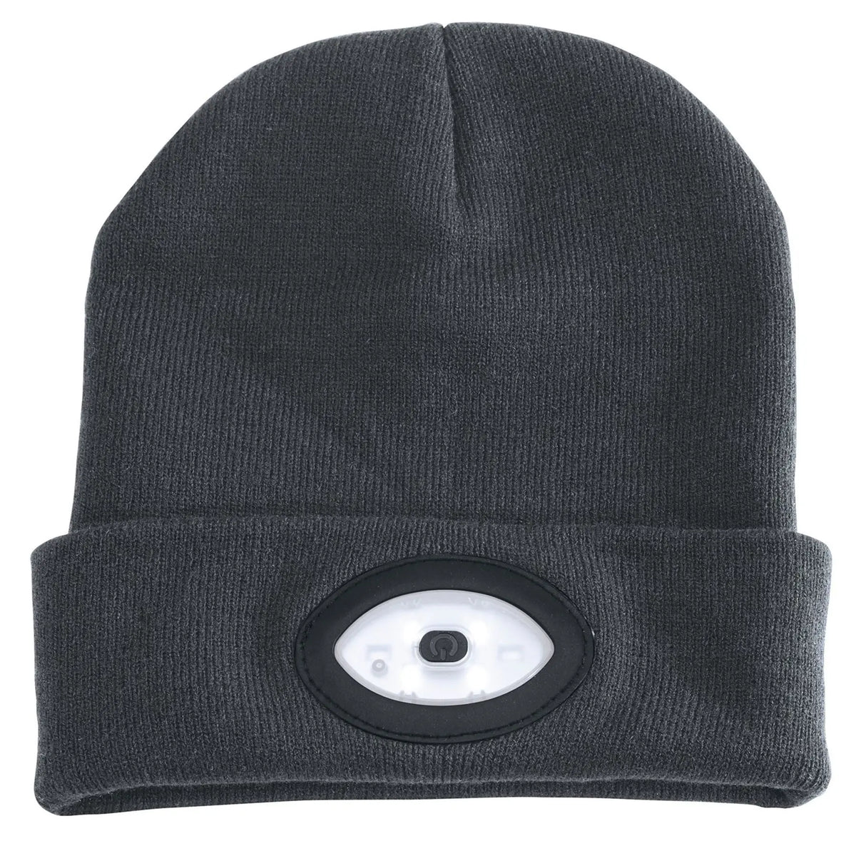 Draper Beanie Hat with Rechargeable Torch One Size 1W 100 Lumens Grey 99522 White Rose Tools