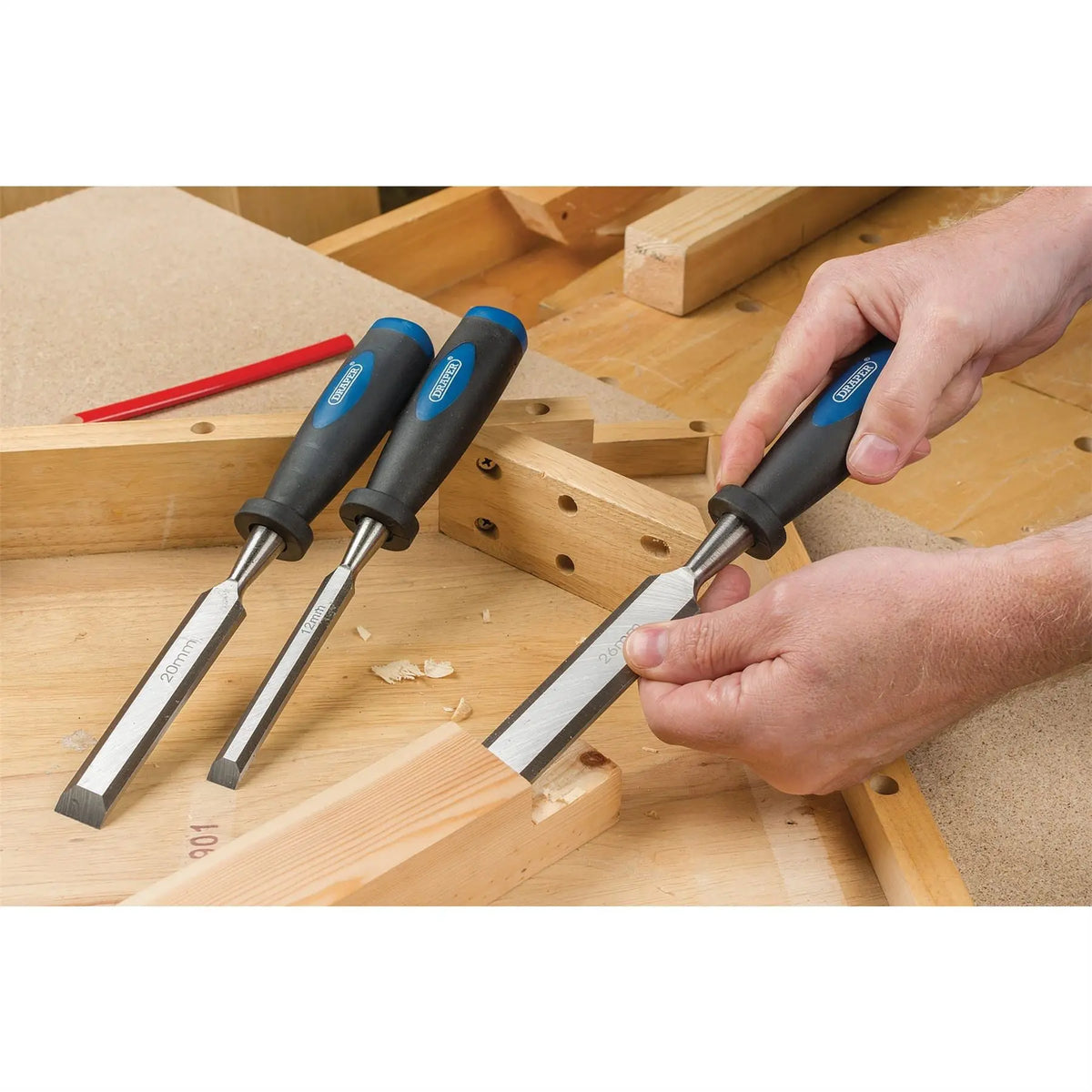 Draper Bevel Edge Wood Chisel 12mm 83285 White Rose Tools