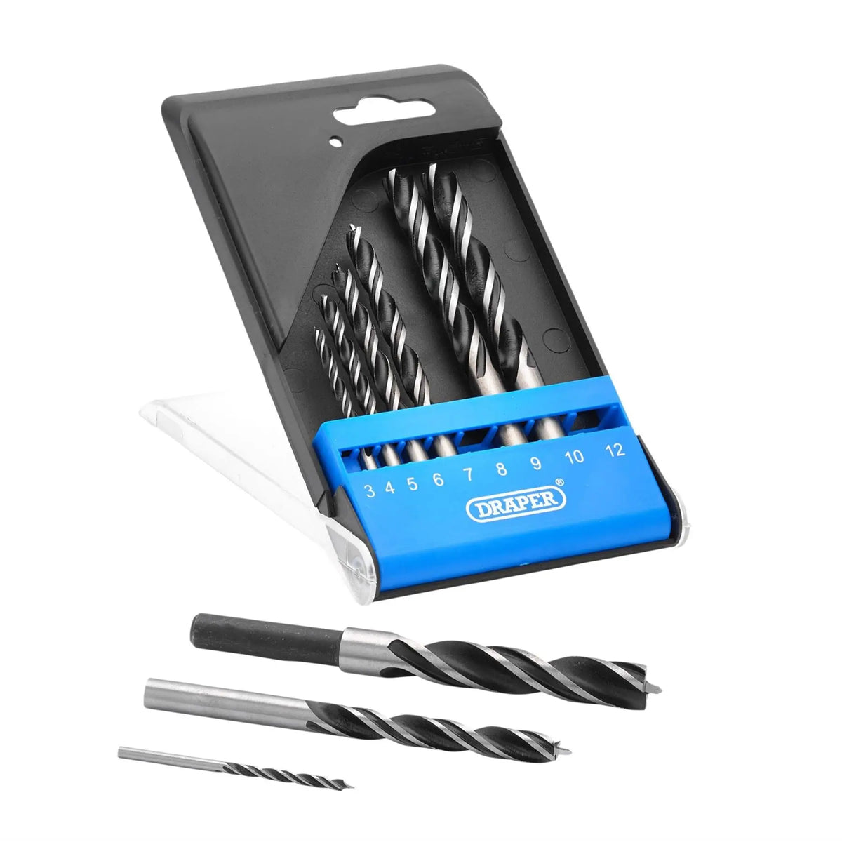 Draper Brad Point Drill Bit Set (9 Piece) 12426 White Rose Tools