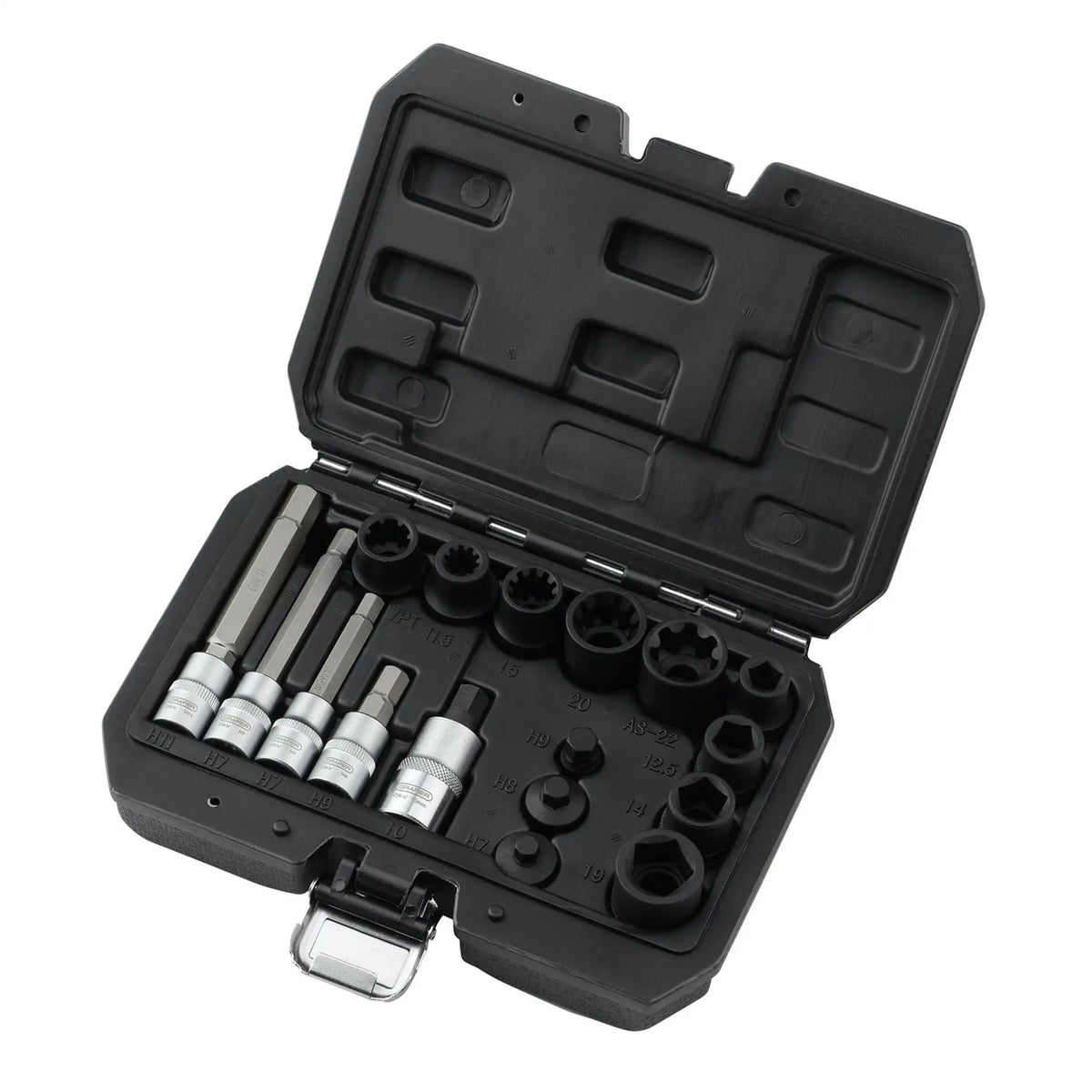 Draper Brake Caliper Socket and Bit Set (17 Piece) 07114 White Rose Tools