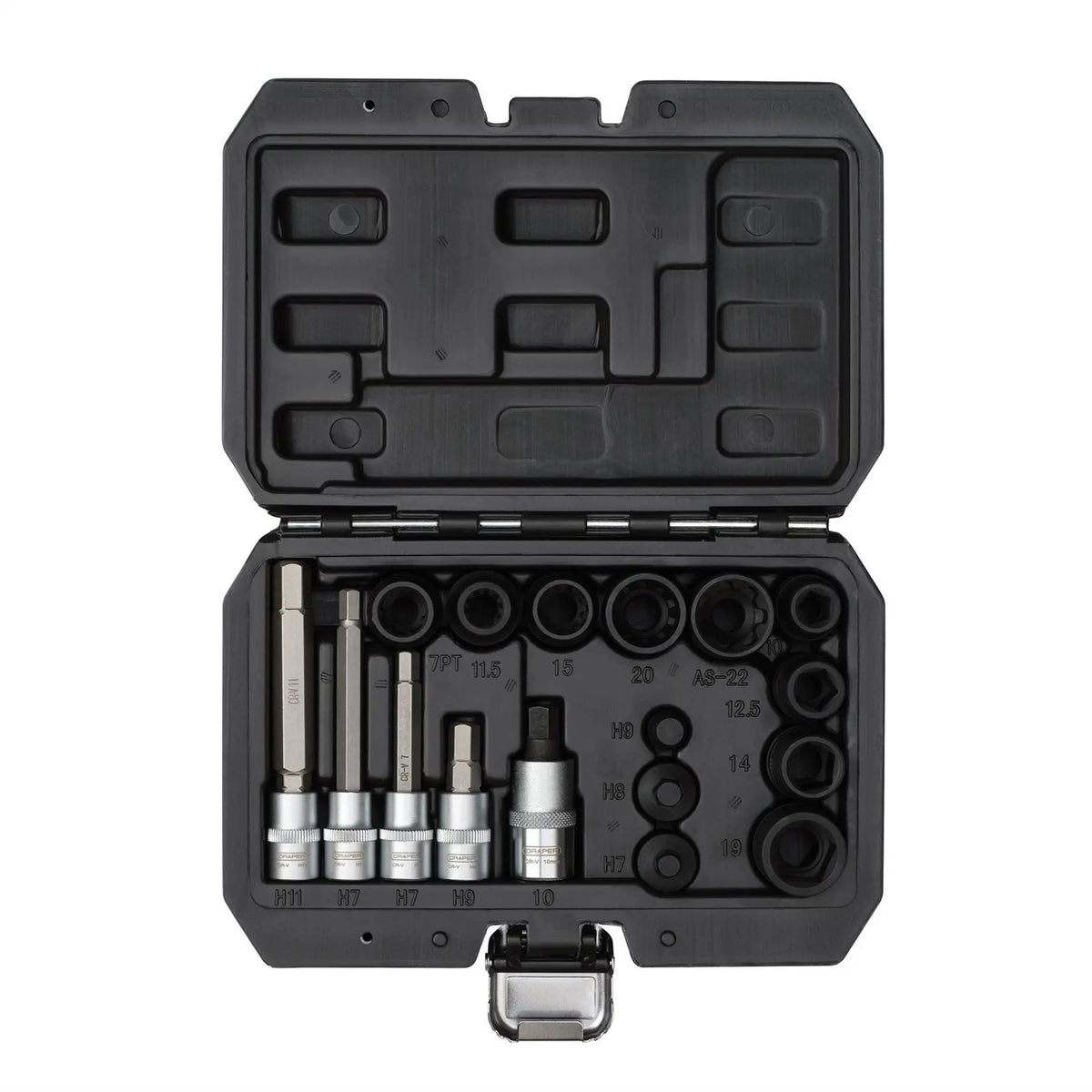 Draper Brake Caliper Socket and Bit Set (17 Piece) 07114 White Rose Tools