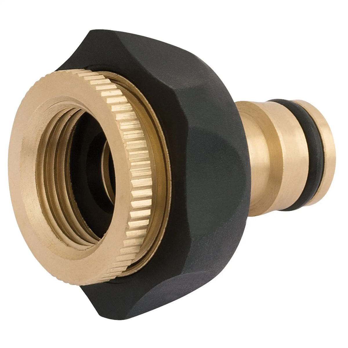 Draper Brass and Rubber Tap Connector 1/2 - 3/4" 24646 White Rose Tools