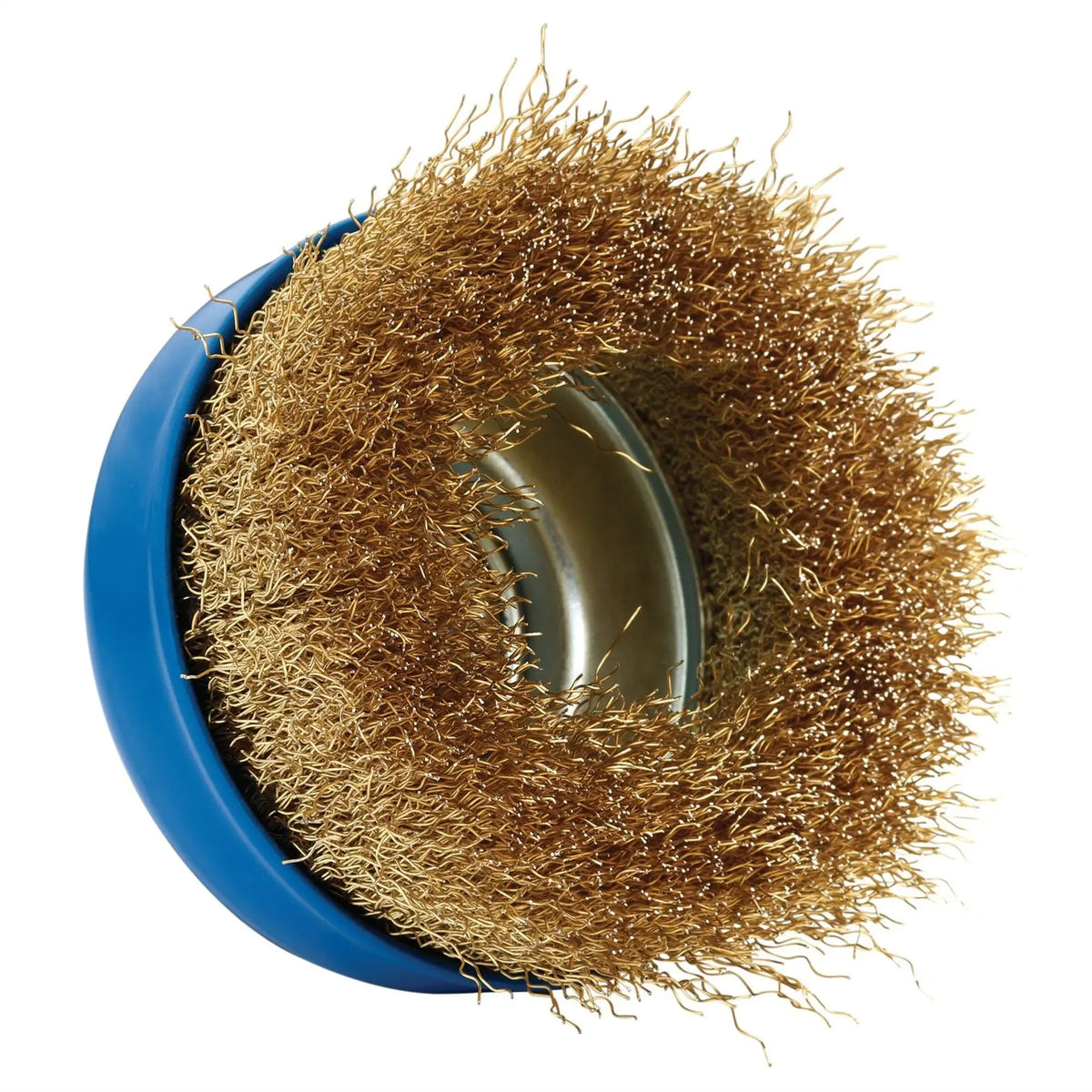 Draper Brassed Steel Crimped Wire Cup Brush 100mm M14 41445 White Rose Tools