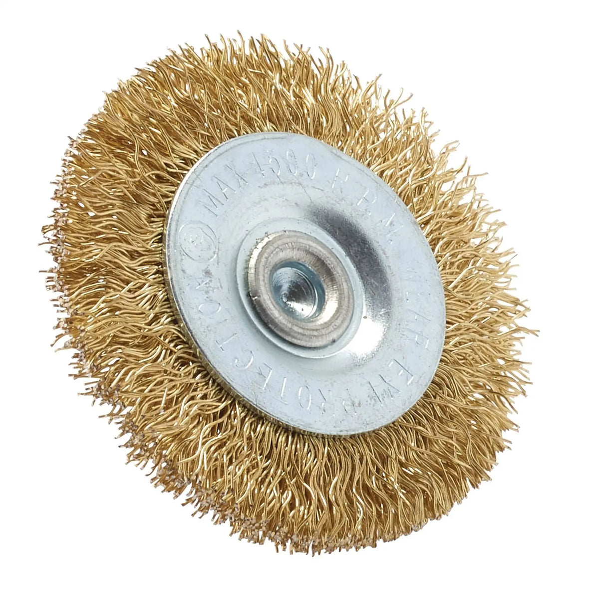 Draper Brassed Steel Crimped Wire Wheel Brush 50mm 41427 White Rose Tools