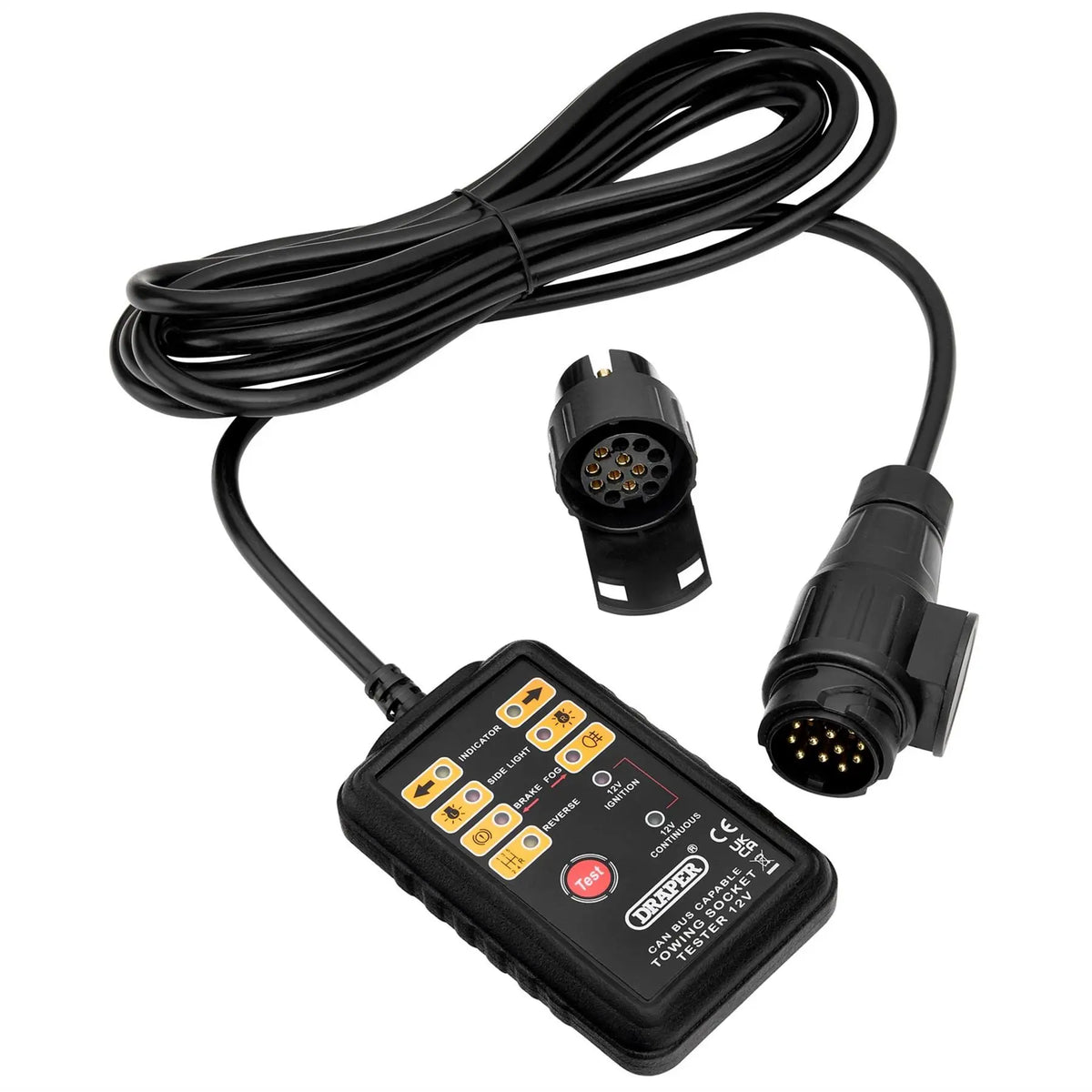 Draper CAN Bus 13 and 7-Pin Towbar Socket Tester 27198 White Rose Tools