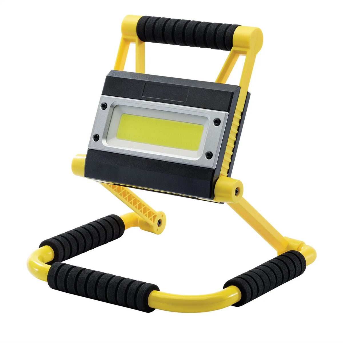 Draper COB LED Rechargeable Folding Work Light and Power Bank 20W 750 - 1500 Lumens 99707 White Rose Tools