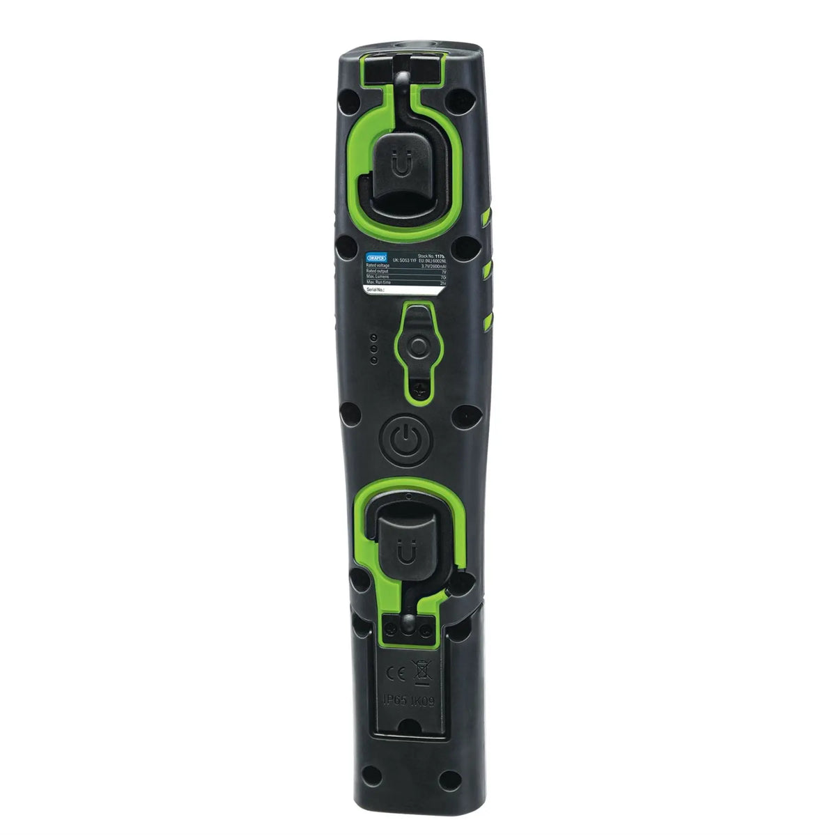 Draper COB/SMD LED Rechargeable Inspection Lamp 7W 700 Lumens Green 1 x USB Cable Supplied 11759 White Rose Tools