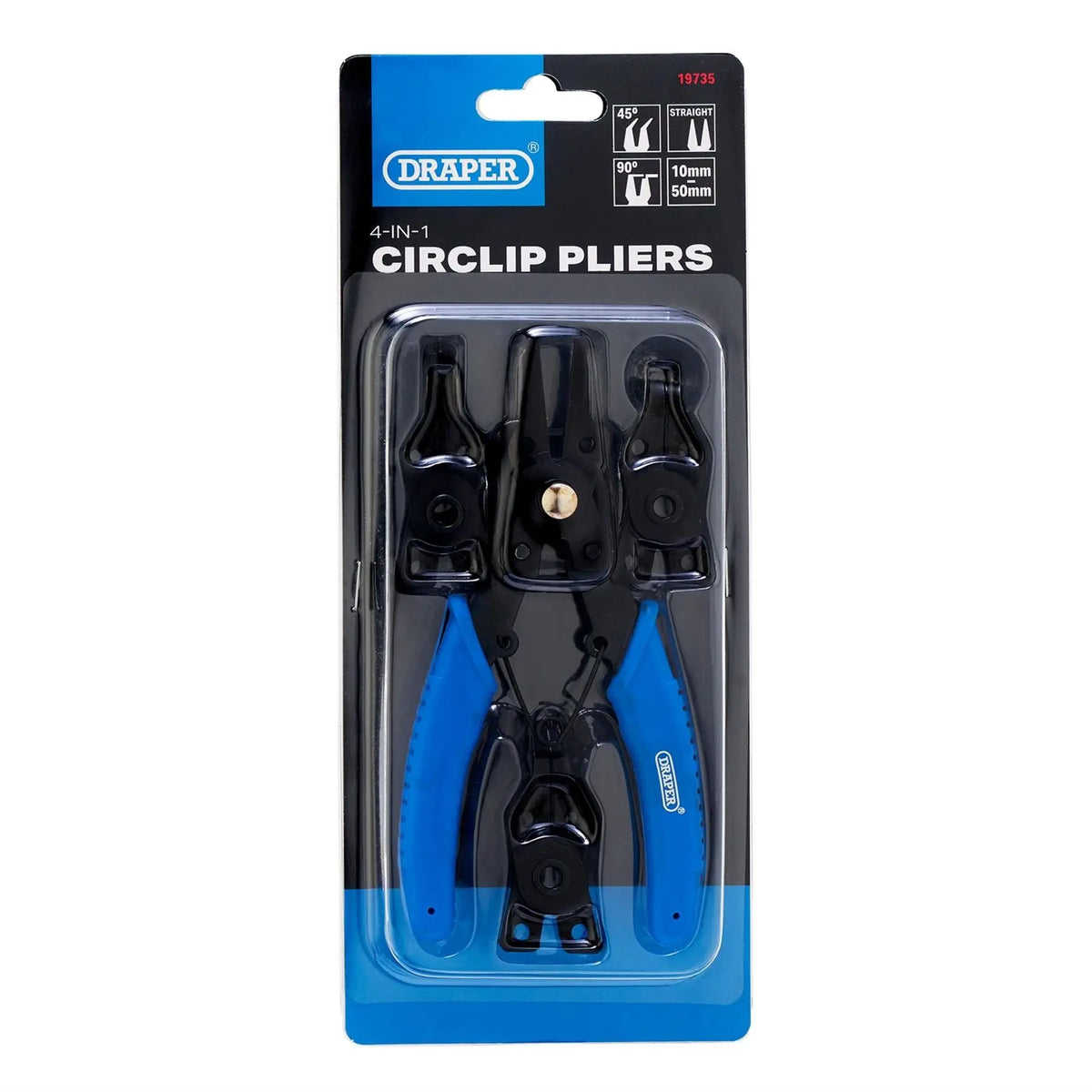 Draper Circlip Pliers Set 165mm (5 Piece) 19735 White Rose Tools