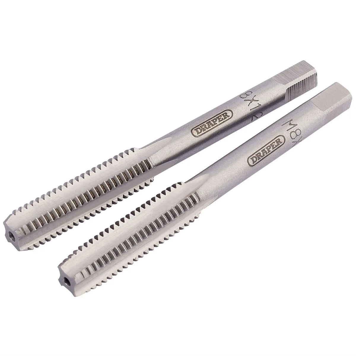 Draper Coarse Hand Taps Taper and Plug 8mm 83800 White Rose Tools