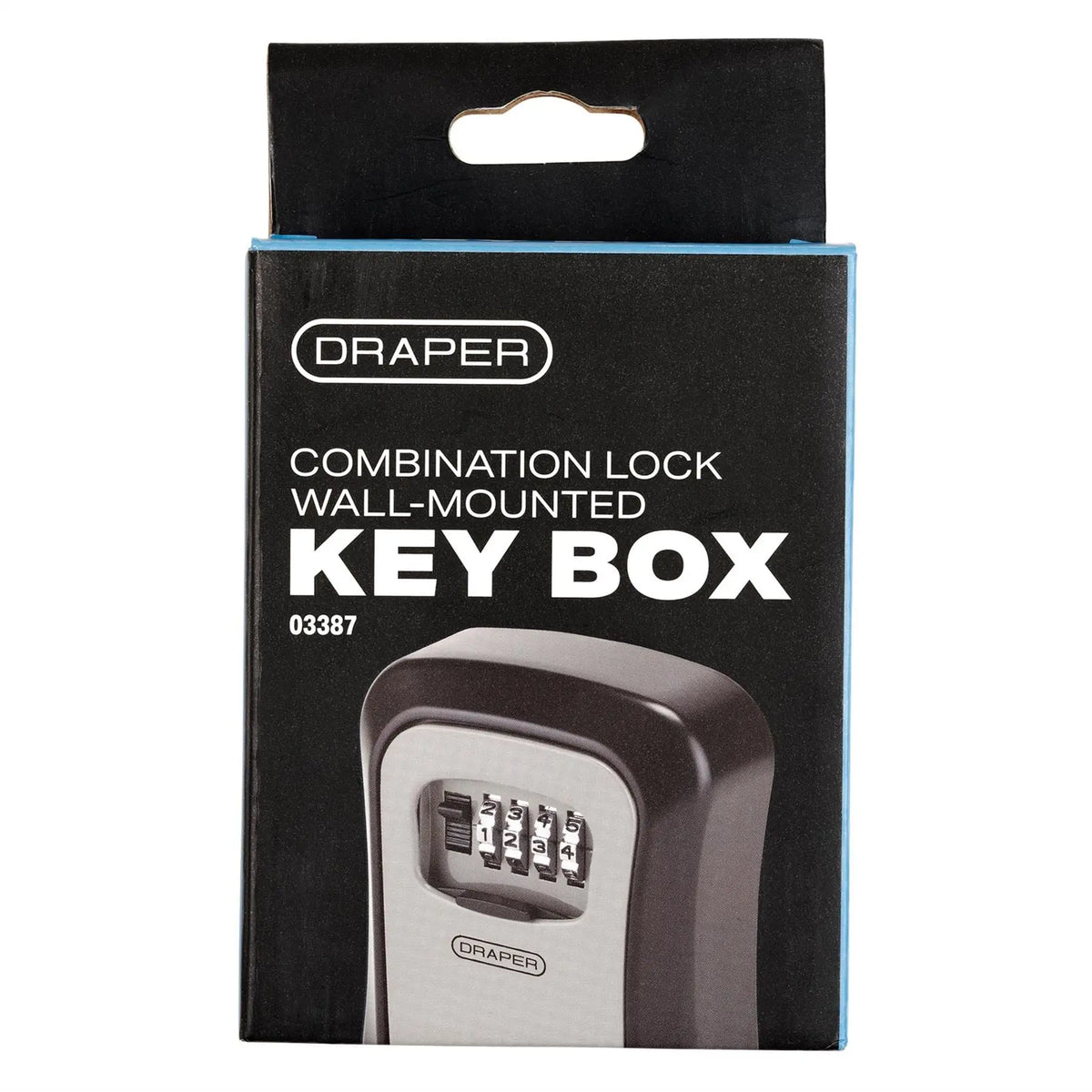 Draper Combination Lock Wall-Mounted Key Box 03387 White Rose Tools