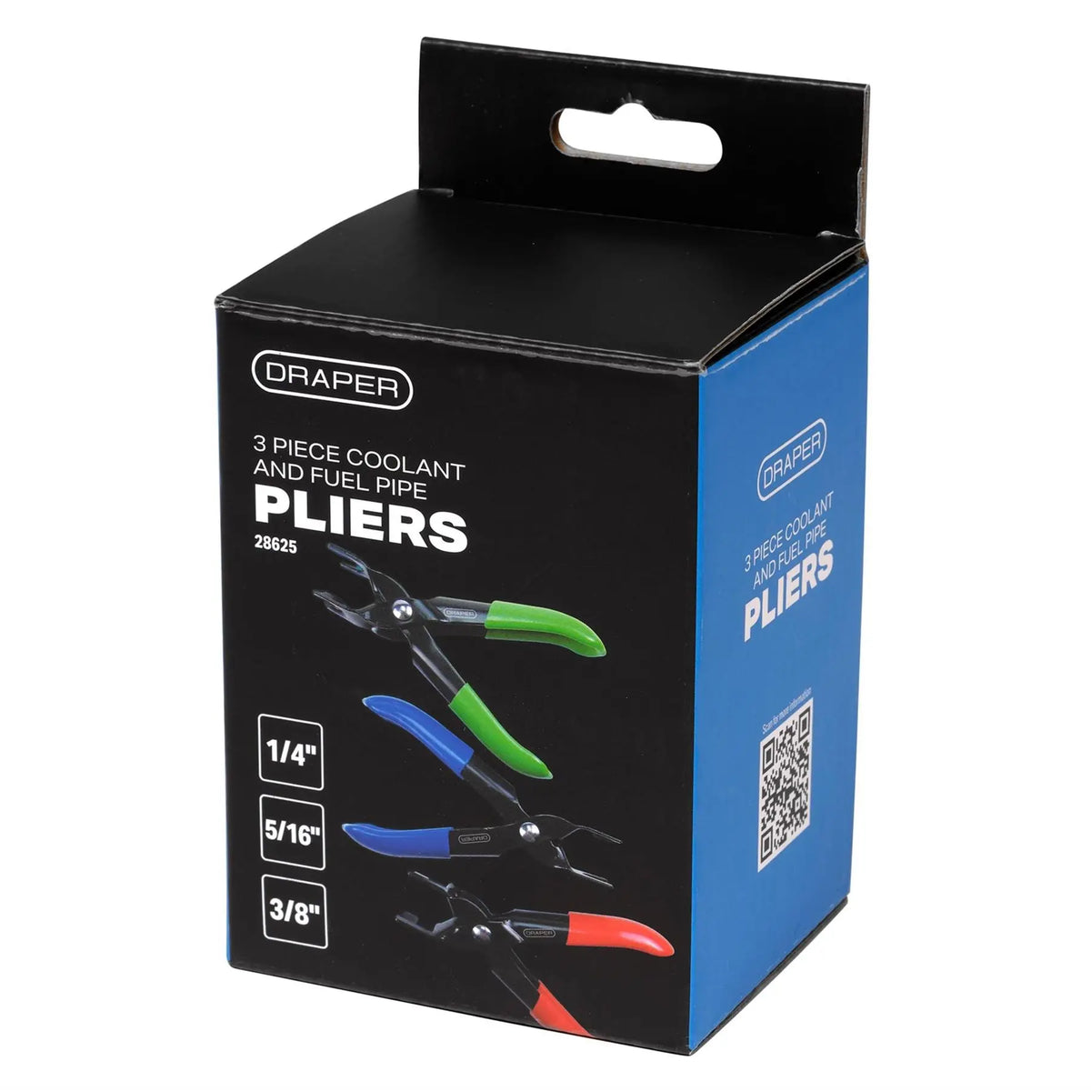 Draper Coolant and Fuel Pipe Pliers Set (3 Piece) 28625 White Rose Tools