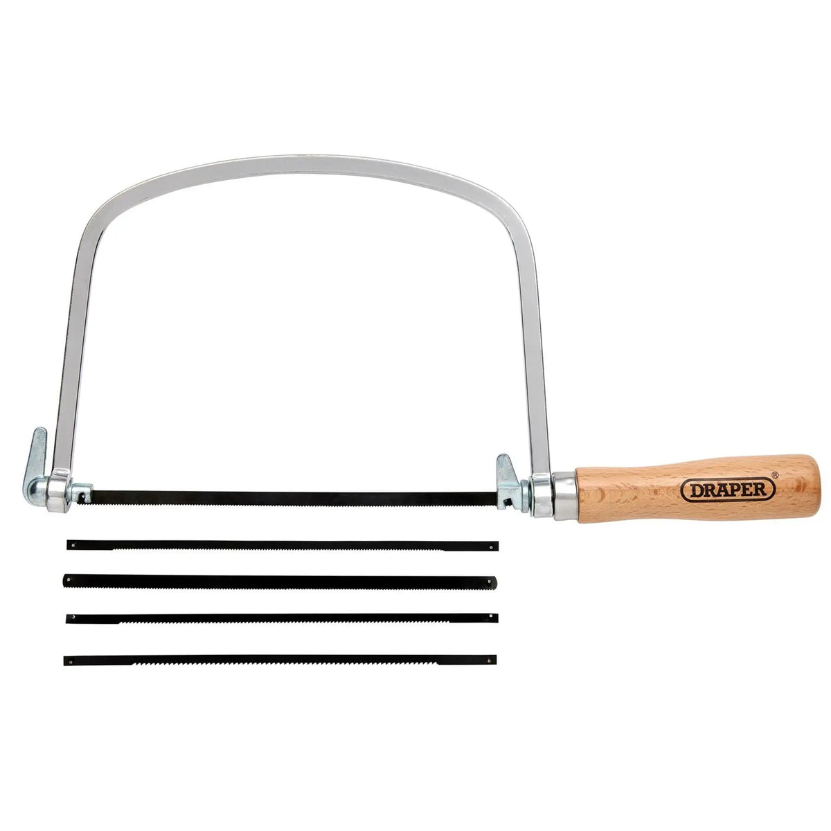 Draper Coping Saw with Assorted Blades (6 Piece) 18052 White Rose Tools